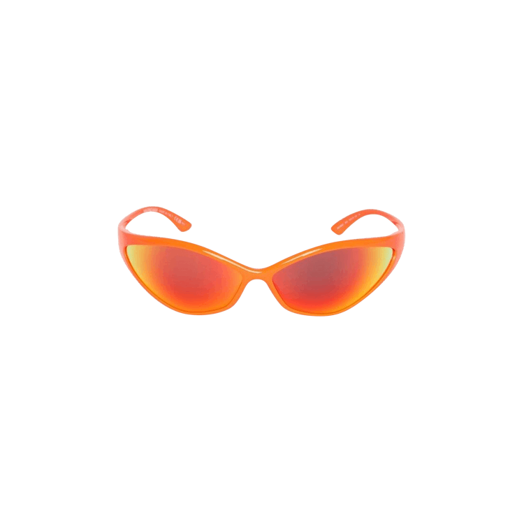 Balenciaga 90s Oval Sunglasses — Orange