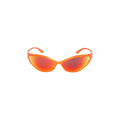 Balenciaga 90s Oval Sunglasses — Orange