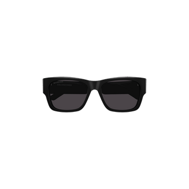 Balenciaga Rectangular Frame Sunglasses — Black