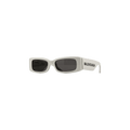 Balenciaga Rectangular Frame Sunglasses — White