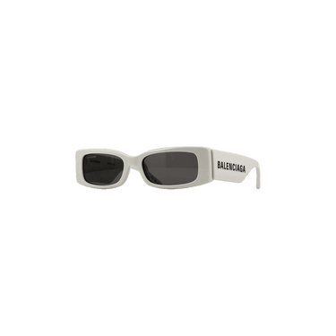 Balenciaga Rectangular Frame Sunglasses — White