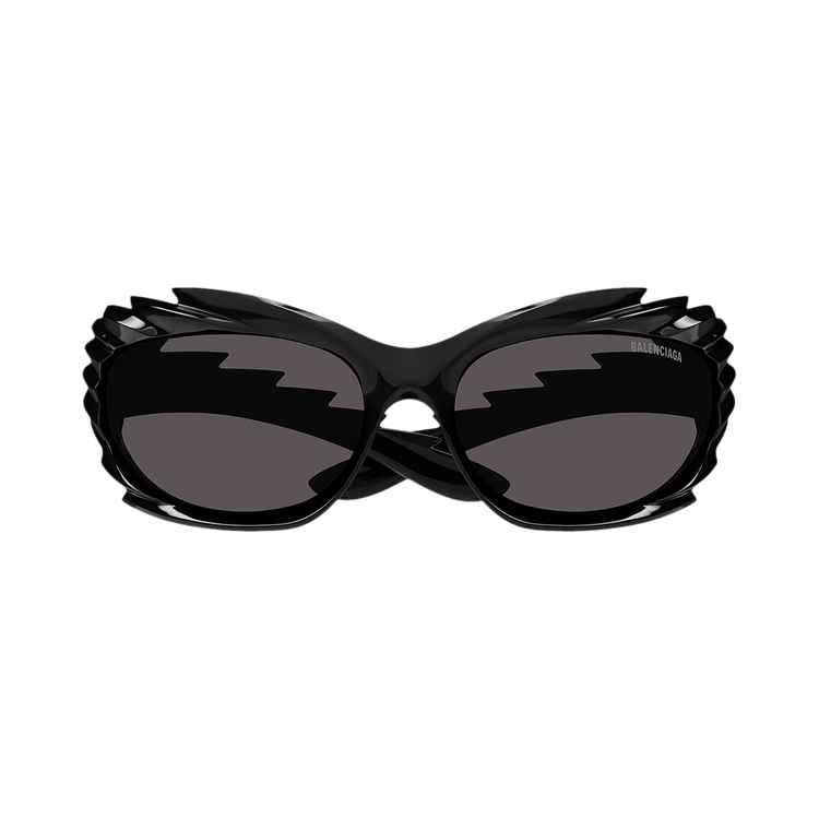 Balenciaga Spike Rectangle Sunglasses — Black