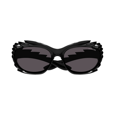 Balenciaga Spike Rectangle Sunglasses — Black