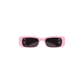 Balenciaga Rectangular Frame Sunglasses — Pink