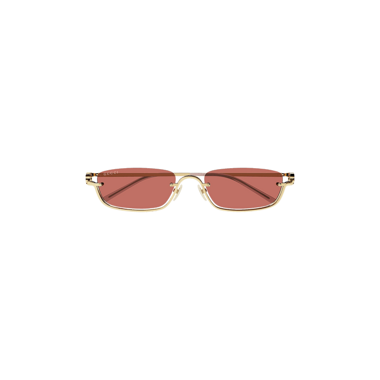 Gucci Rectangular Frame Sunglasses — Red – GG1278S 003