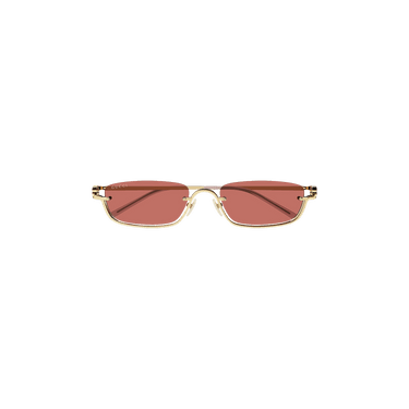 Gucci Rectangular Frame Sunglasses — Red – GG1278S 003