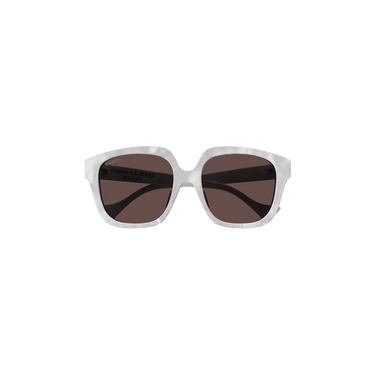 Gucci Square Frame Sunglasses — White