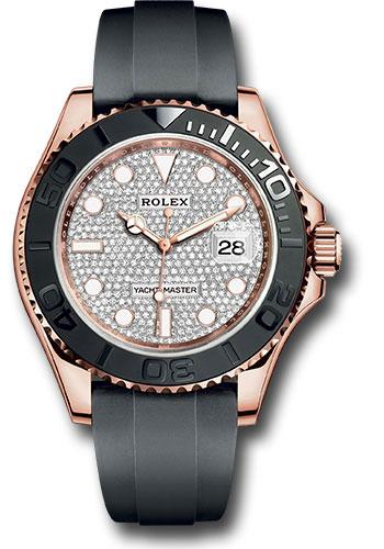 rolex-everose-gold-yacht-master-40-watch-diamond-paved-dial-oysterflex-strap-126655dp