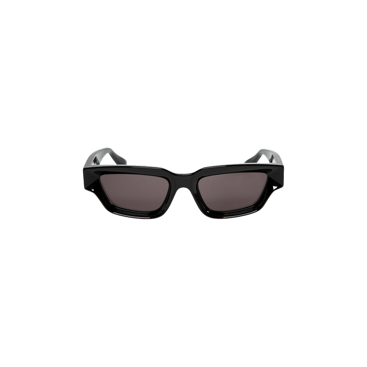 Bottega Veneta Rectangular Squared Sunglasses — Black