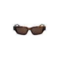 Bottega Veneta Rectangular Squared Sunglasses — Brown – Havana 002