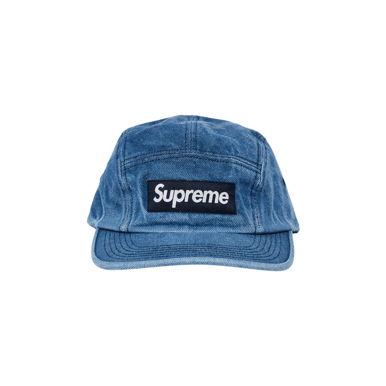 Supreme Washed Chino Twill Camp Cap 'Denim' – FW23H61