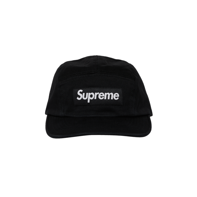 Supreme Washed Chino Twill Camp Cap 'Black' – FW23H61