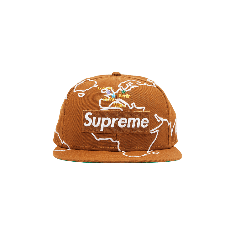 Supreme Worldwide Box Logo New Era 'Brown'