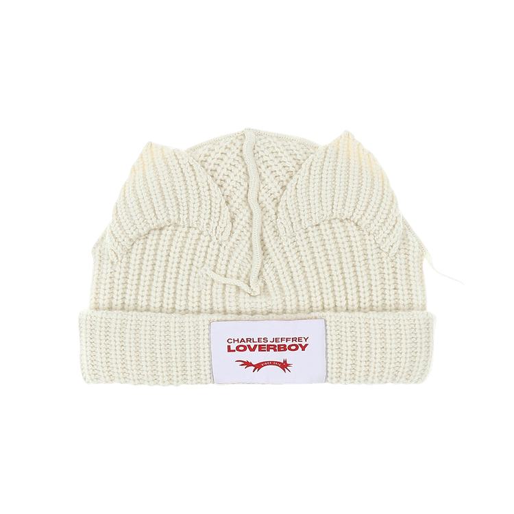 Charles Jeffrey Loverboy Chunky Ears Beanie 'Ecru' – 31130402