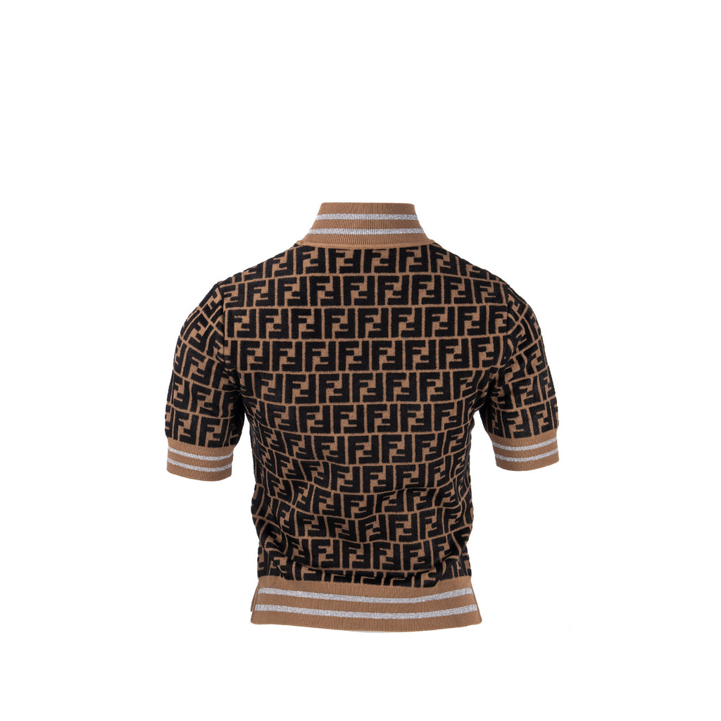 fendi-size-38-ff-knit-top-viscose-polyester-brown-black