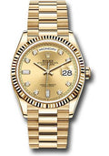 rolex-yellow-gold-day-date-36-watch-fluted-bezel-champagne-diamond-dial-president-bracelet-128238-chdp