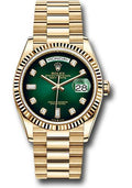 rolex-yellow-gold-day-date-36-watch-fluted-bezel-green-ombre-diamond-dial-president-bracelet-128238-godp