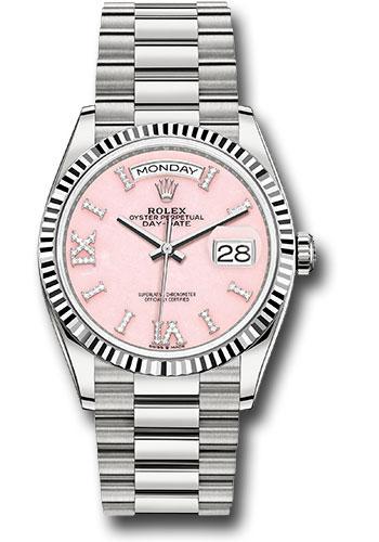 rolex-white-gold-day-date-36-watch-fluted-bezel-pink-opal-diamond-hour-marker-dial-president-bracelet-128239-podhmp