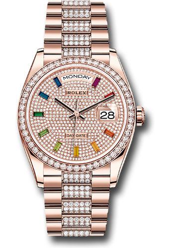 rolex-everose-gold-day-date-36-watch-diamond-bezel-diamond-paved-rainbow-sapphire-dial-diamond-president-bracelet-128345rbr-dprsdp