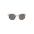 Amiri Aviator Logo Sunglasses — White – Beige Black XA41763AC Beig