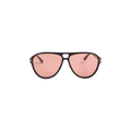 Amiri Aviator Logo Sunglasses — Black – Pink 014 Blac