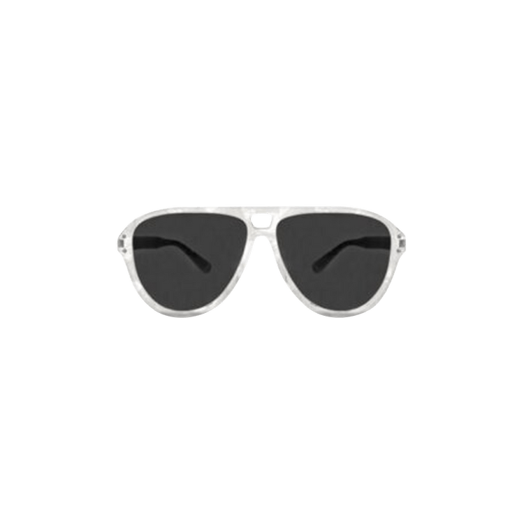 Amiri Aviator Logo Sunglasses — White – XA41764AC Whit