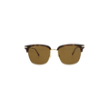 Gucci Half Rim Square Sunglasses — Brown