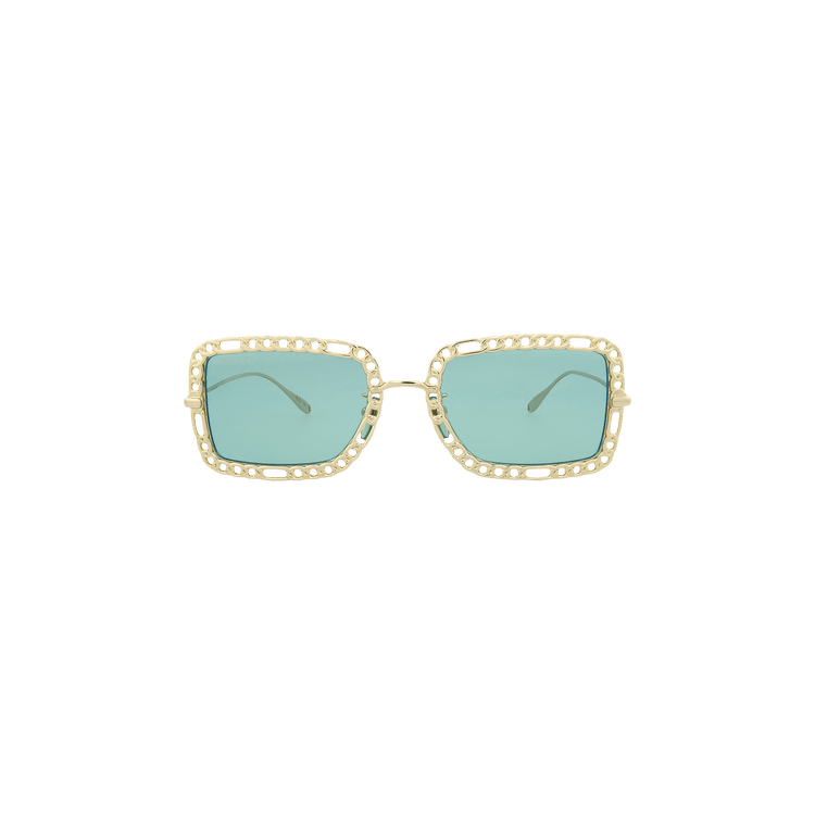 Gucci Square Frame Sunglasses — Green – Gold GG1112S 30012936 002