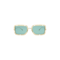 Gucci Square Frame Sunglasses — Green – Gold GG1112S 30012936 002