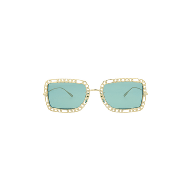 Gucci Square Frame Sunglasses — Green – Gold GG1112S 30012936 002