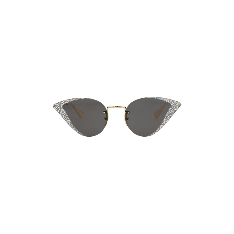 Gucci Cat Eye Sunglasses — Grey – Gold GG0898S 30010504 001