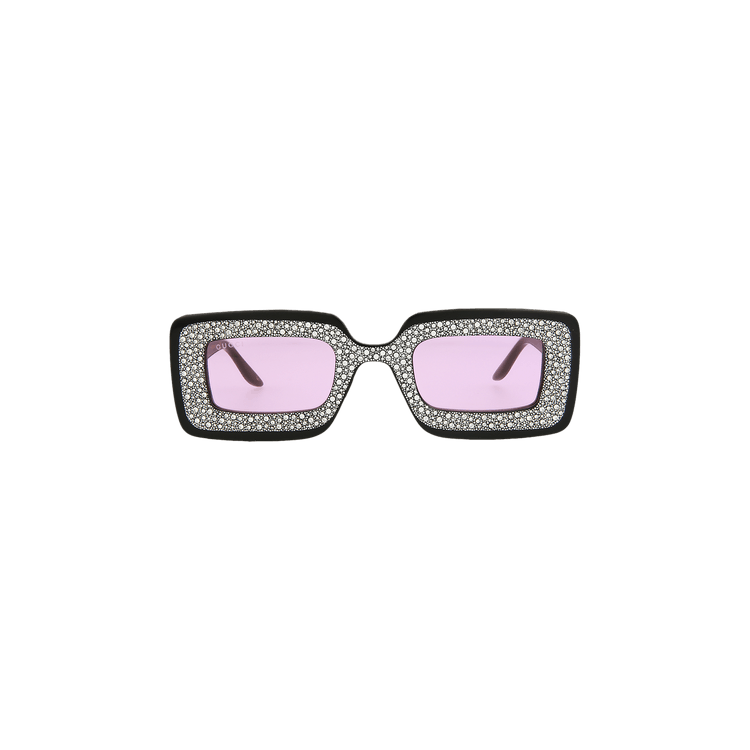 Gucci Rectangular Frame Sunglasses — Black – Pink GG0974S 30011155