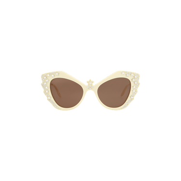 Gucci Cat Eye Sunglasses — Cream – Brown GG1095S 30012868 002