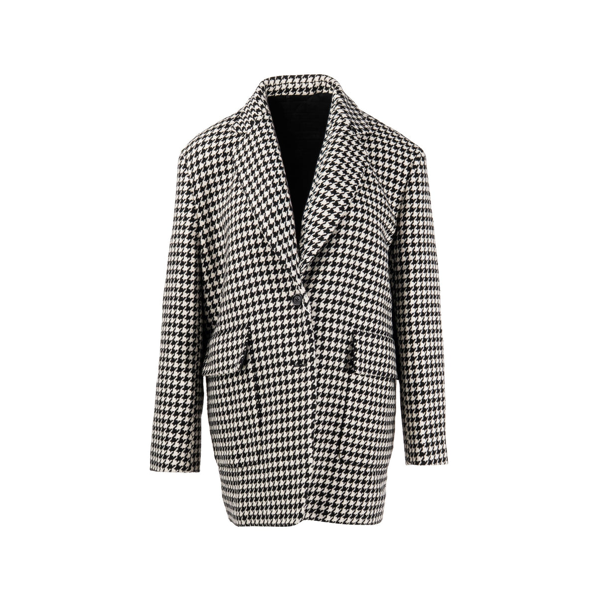 max-mara-size-40-houndstooth-jacket-virgin-wool-black-white