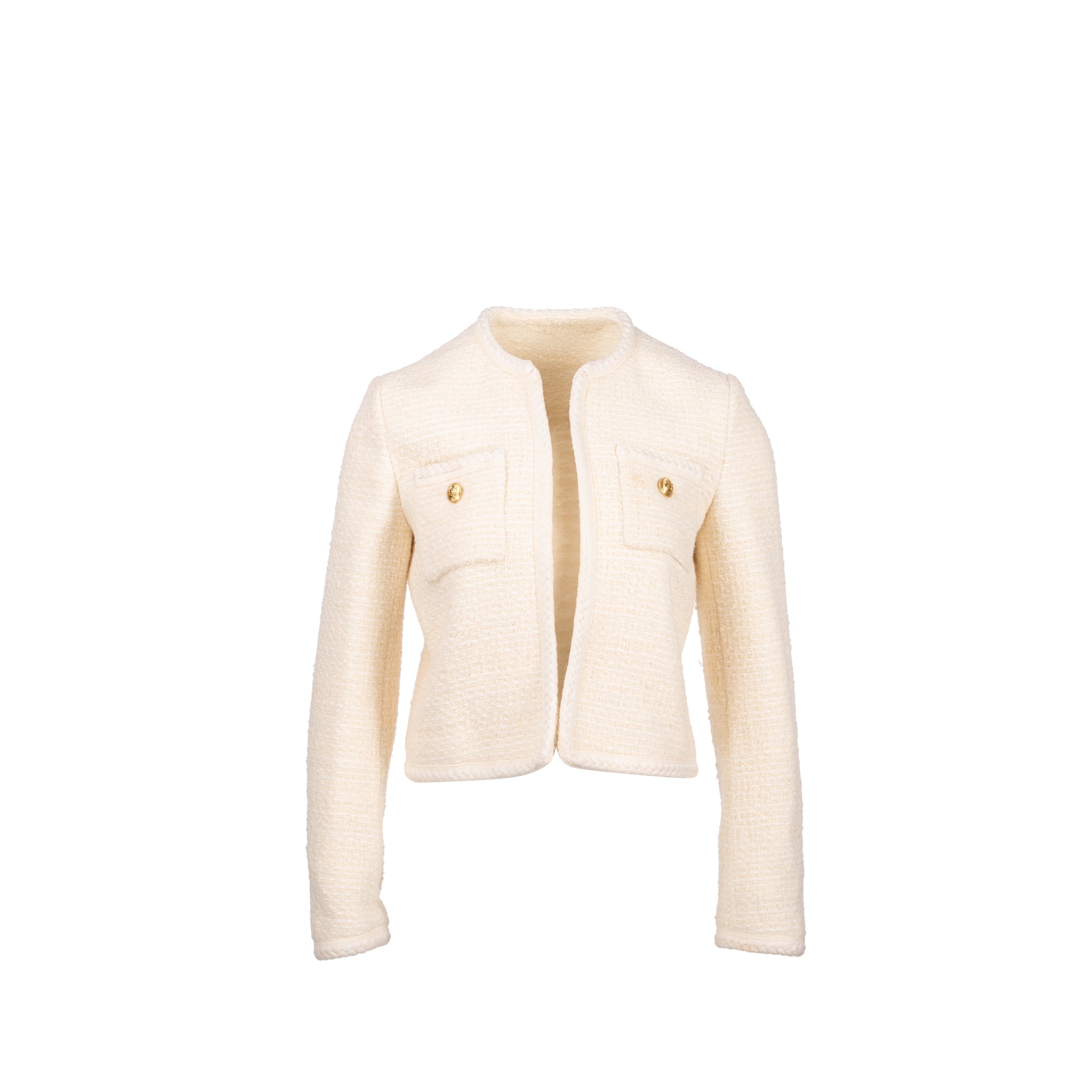celine-size-34-tweed-jacket-wool-cotton-white
