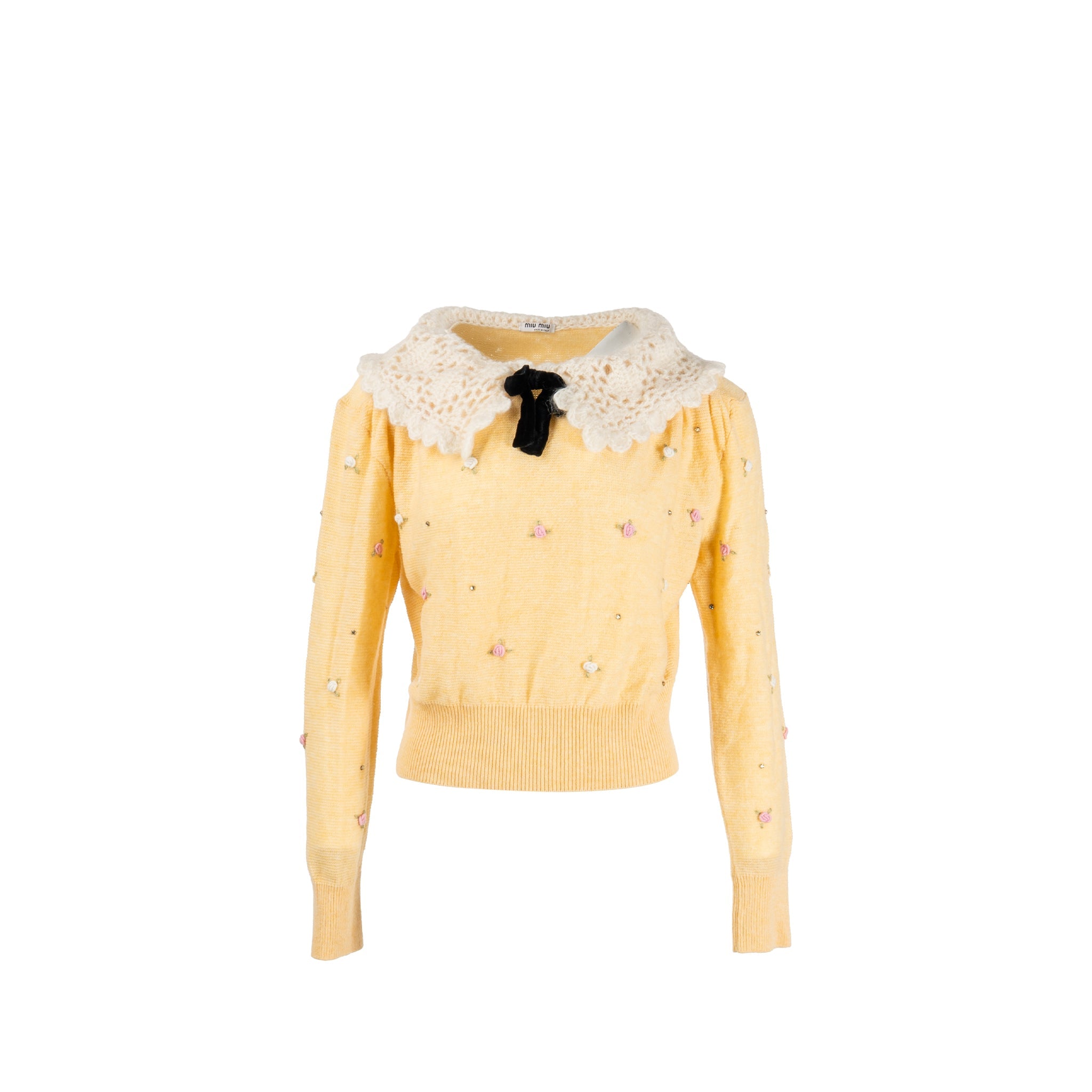 miu-miu-size-38-crochet-collar-with-detailed-embroidered-rose-sweater-virgin-wool-yellow-multicolour
