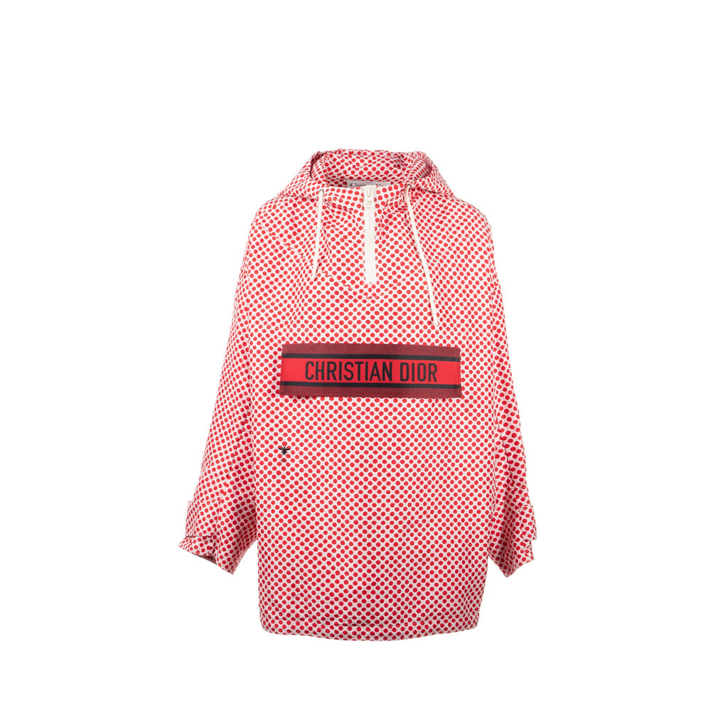 dior-size-m-christian-dior-signature-band-hooded-anorak-coat-polyester-red-white