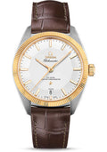 omega-constellation-globemaster-co-axial-master-chronometer-watch-39-mm-steel-and-yellow-gold-case-yellow-gold-fluted-bezel-silvery-dial-brown-leather-strap-130-23-39-21-02-001