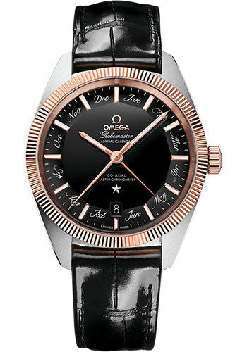 omega-constellation-globemaster-omega-co-axial-master-chronometer-annual-calendar-41-mm-steel-and-sedna-gold-case-black-dial-black-leather-strap-130-23-41-22-01-001