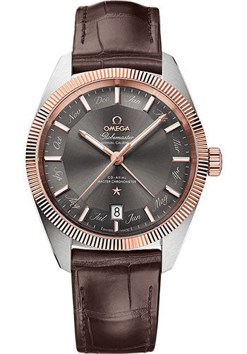 omega-constellation-globemaster-co-axial-master-chronometer-annual-calendar-watch-41-mm-steel-and-sedna-gold-case-sedna-gold-fluted-bezel-grey-dial-brown-leather-strap-130-23-41-22-06-001