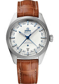 omega-constellation-globemaster-co-axial-master-chronometer-annual-calendar-watch-41-mm-steel-case-fluted-bezel-silvery-dial-light-brown-leather-strap-130-33-41-22-02-001