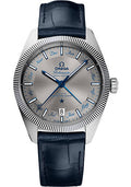 omega-constellation-globemaster-co-axial-master-chronometer-annual-calendar-watch-41-mm-steel-case-fluted-bezel-grey-dial-blue-leather-strap-130-33-41-22-06-001