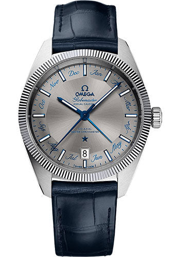 omega-constellation-globemaster-co-axial-master-chronometer-annual-calendar-watch-41-mm-steel-case-fluted-bezel-grey-dial-blue-leather-strap-130-33-41-22-06-001
