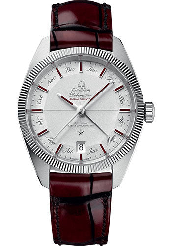 omega-constellation-globemaster-co-axial-master-chronometer-annual-calendar-limited-edition-of-52-watch-41-mm-platinum-case-platinum-dial-burgundy-leather-strap-130-93-41-22-99-001