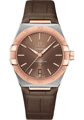 omega-constellation-omega-co-axial-master-chronometer-39-mm-steel-and-sedna-gold-case-brown-dial-brown-leather-strap-131-23-39-20-13-001