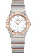 omega-constellation-manhattan-quartz-watch-28-mm-steel-and-sedna-gold-case-diamond-paved-bezel-mother-of-pearl-diamond-dial-131-25-28-60-55-001
