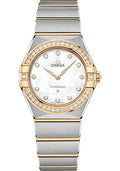 omega-constellation-manhattan-quartz-watch-28-mm-steel-and-yellow-gold-case-diamond-paved-bezel-mother-of-pearl-diamond-dial-131-25-28-60-55-002