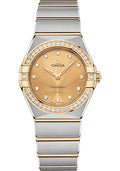 omega-constellation-manhattan-quartz-watch-28-mm-steel-and-yellow-gold-case-diamond-paved-bezel-champagne-diamond-dial-131-25-28-60-58-001