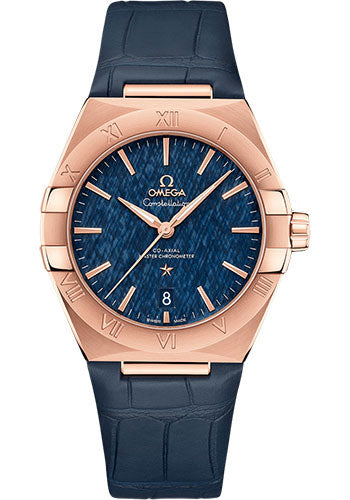 omega-constellation-omega-co-axial-master-chronometer-39-mm-sedna-gold-case-blue-dial-brown-leather-strap-131-53-39-20-03-001