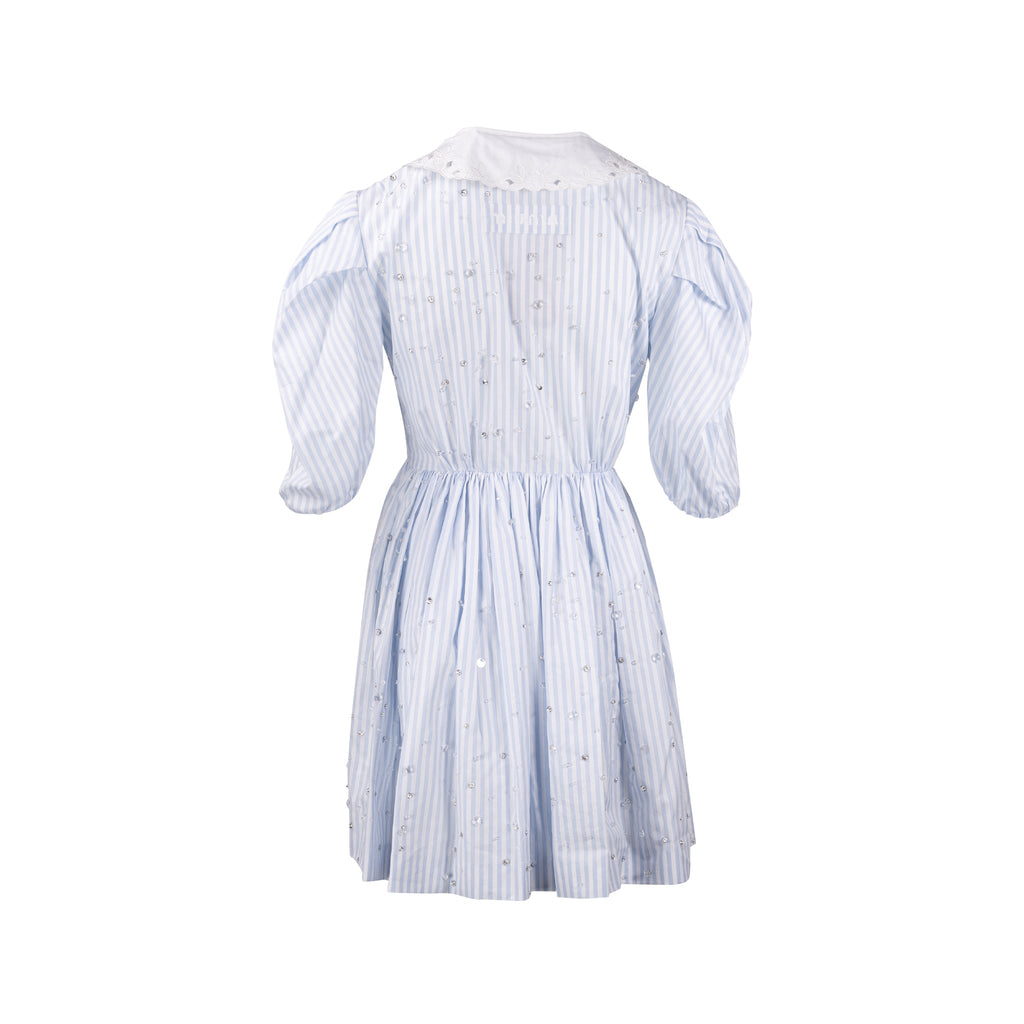 miu-miu-size-36-lace-collar-striped-dress-with-crystal-cotton-white-blue